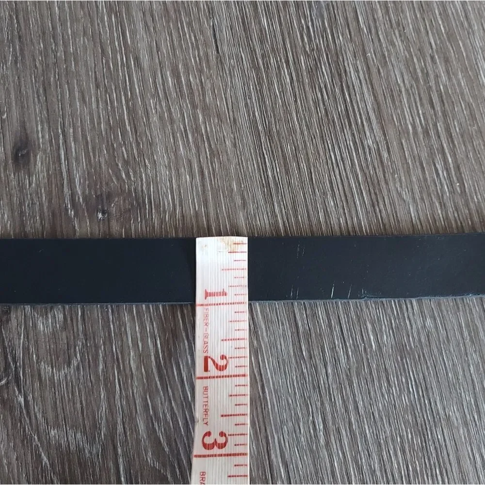 Crewcuts Black Italian Bonded Leather Belt Large